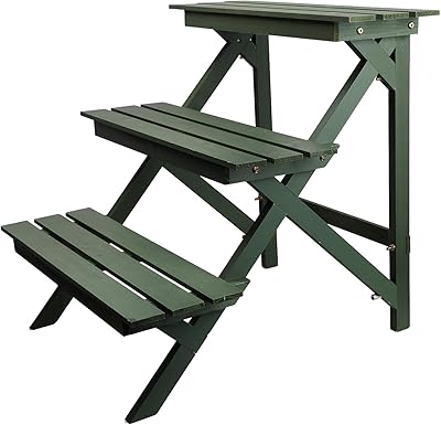 Amazon コーナン オリジナル フラワースタンド 3段 静耐荷重10kg 棚 お客さま組立品 ドライバー別売 フラワースタンド 園芸ラック