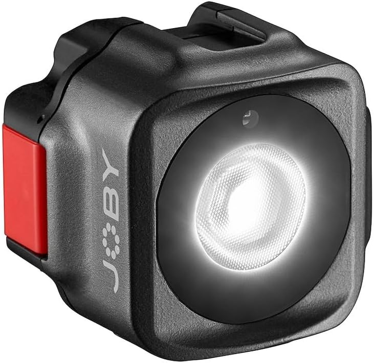Joby Beamo, Mini LED Light for Smartphone and Mirrorless Camera - Compact, Magnetic, Bluetooth, Waterproof, for Vlogging, Photo and Video Content Creation