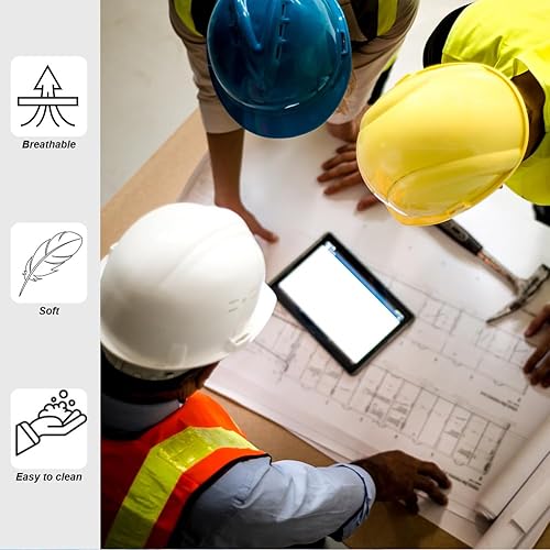 Miniatura 4 de HYCOPROT Camisas de seguridad de alta visibilidad con capucha de manga larga con capucha para hombres y mujeres