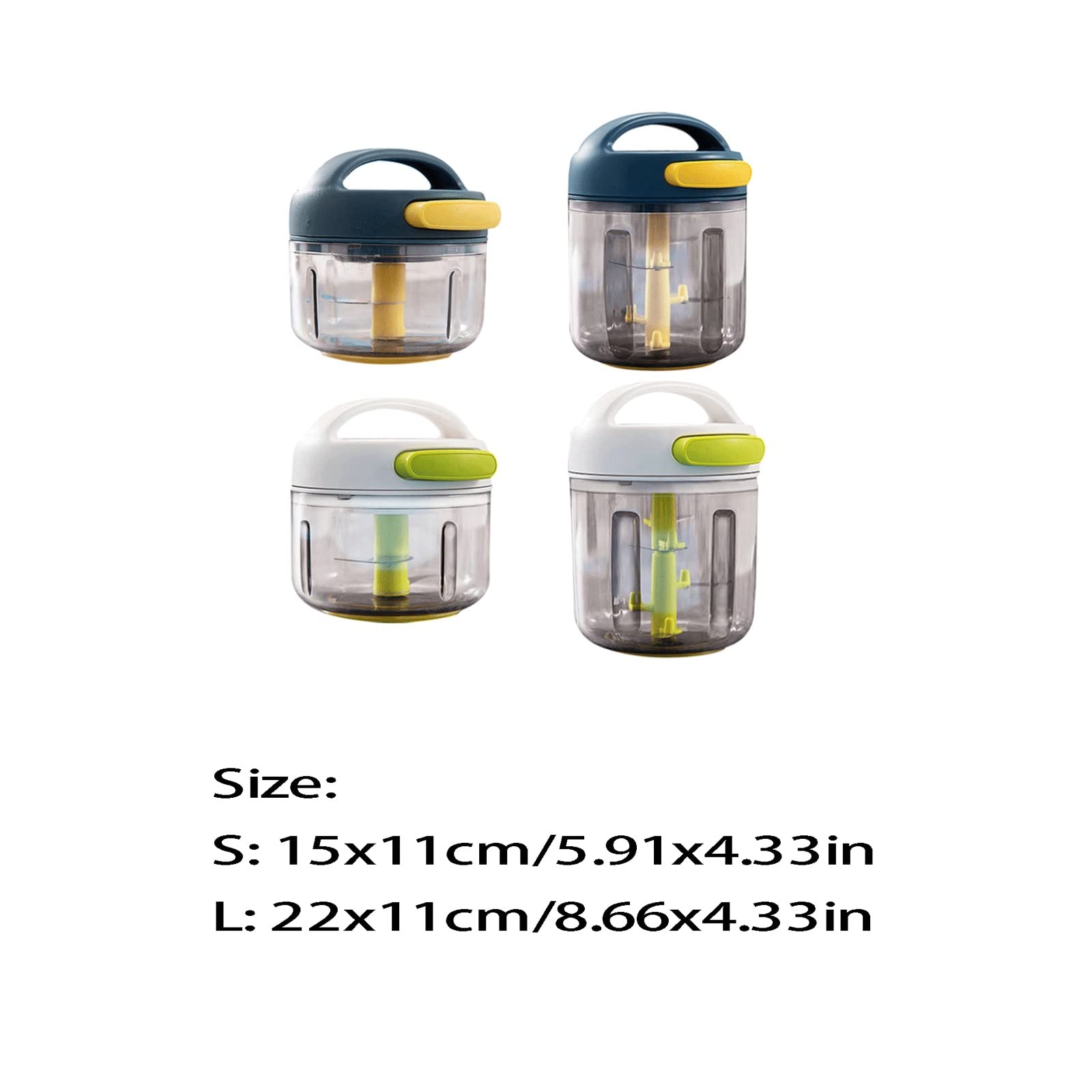 Knoblauchzerkleinerer, Edelstahl, Knoblauchpresse, multifunktional, Ingwerbrecher, Zerkleinerer, Stampfer, manueller Obst- und Gemüseschneider für Küchenwerkzeug (weiß, L)