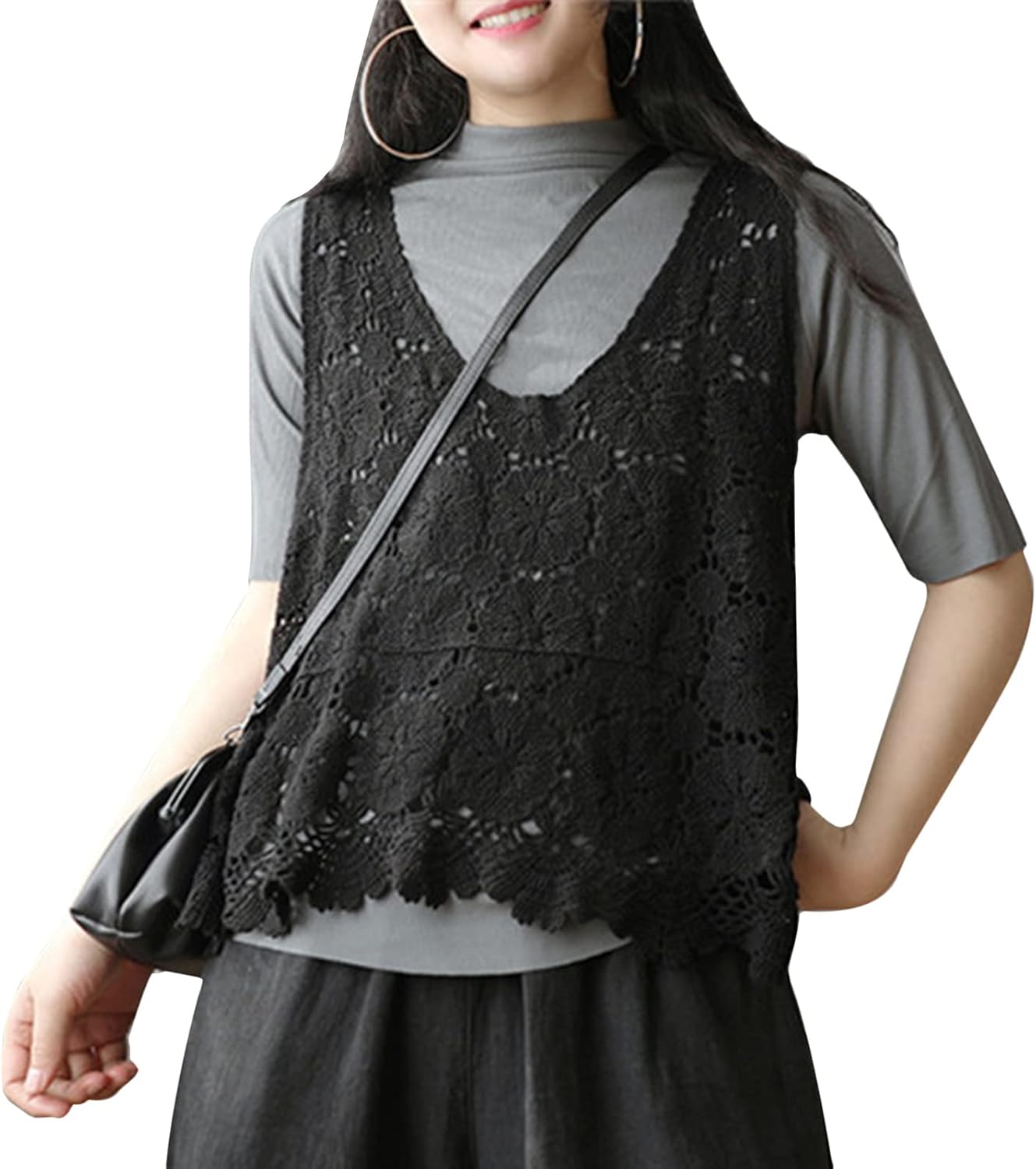 Amazon | [§ASHE RANGEL] ベスト ジレ ニットベスト