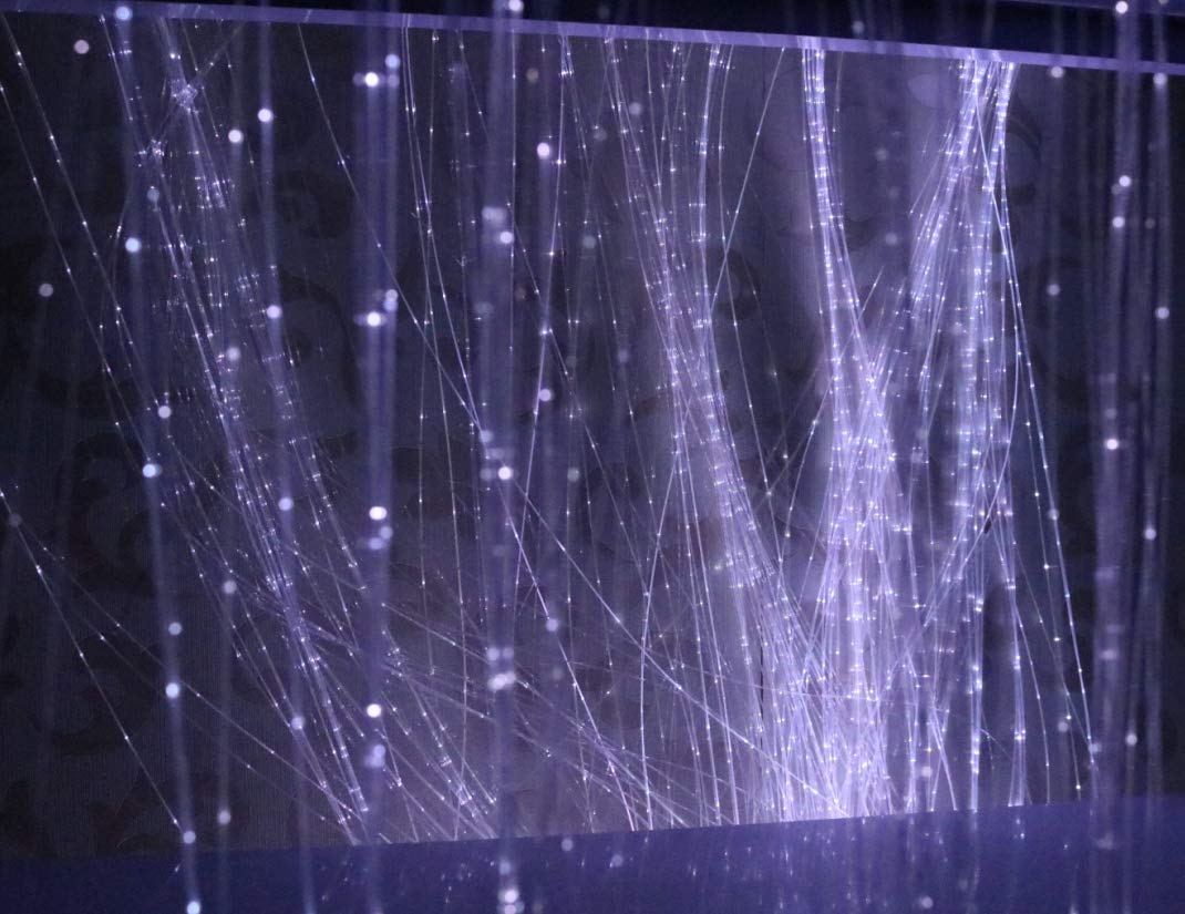 Playlearn Fiber Optic Lamp Color Changing Crystal Base with Remote