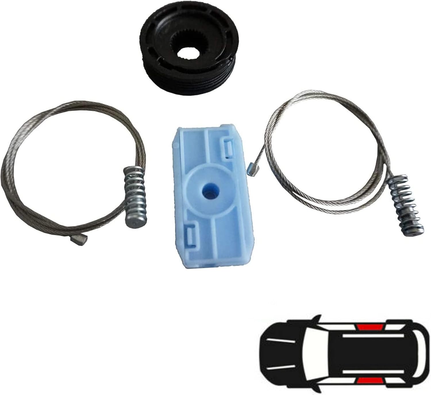 for Jaguar XK8 XKR Window Regulator Repair Kit with Clips