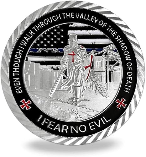 Miniatura 2 de Thin Blue Line Lives Matter Oficial de policía Aplicación de la ley Moneda de desafío 3D