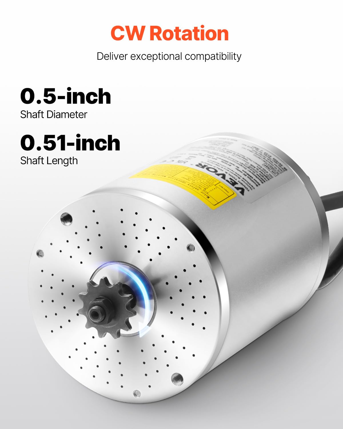 Borstelloze gelijkstroommotor, 48-72 V, 3000 W, ombouwcontrollerkit, tot 200 kg, 6000 tpm, elektrische motor met regeleenheid, elektrische motorkit voor e-motoren/strandfietsen/go-karts/gemodificeerde