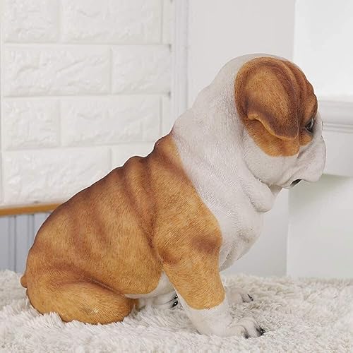 Miniatura 3 de Estatuas al aire libre para jardín, porche delantero, adornos de jardín, escultura de bulldog al aire libre, decoración de bulldog para el hogar,