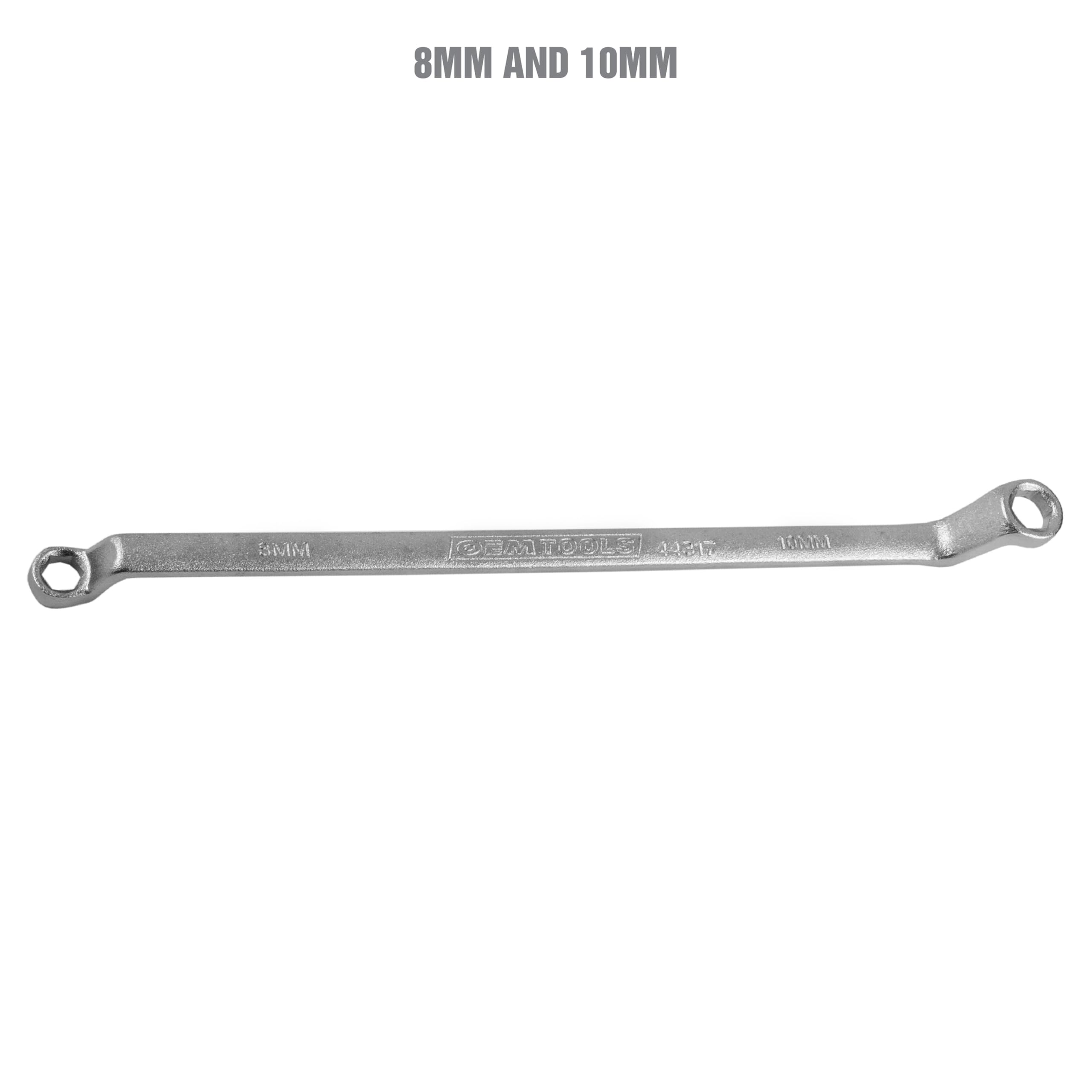 OEMTOOLS 25317 Chiave per spurgo freni da 8 mm e 10 mm, chiave a due teste per spurgo dei freni dell'aria dai cilindri dei freni con viti di spurgo da 8 mm o 10 mm, pratico strumento di regolazione
