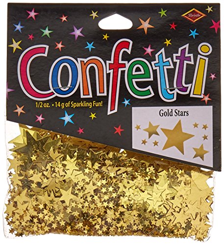 Gold Stars Confetti Beistle Étoiles Or pour Remplir Vos Ballons Transparents et Enveloppes Fête