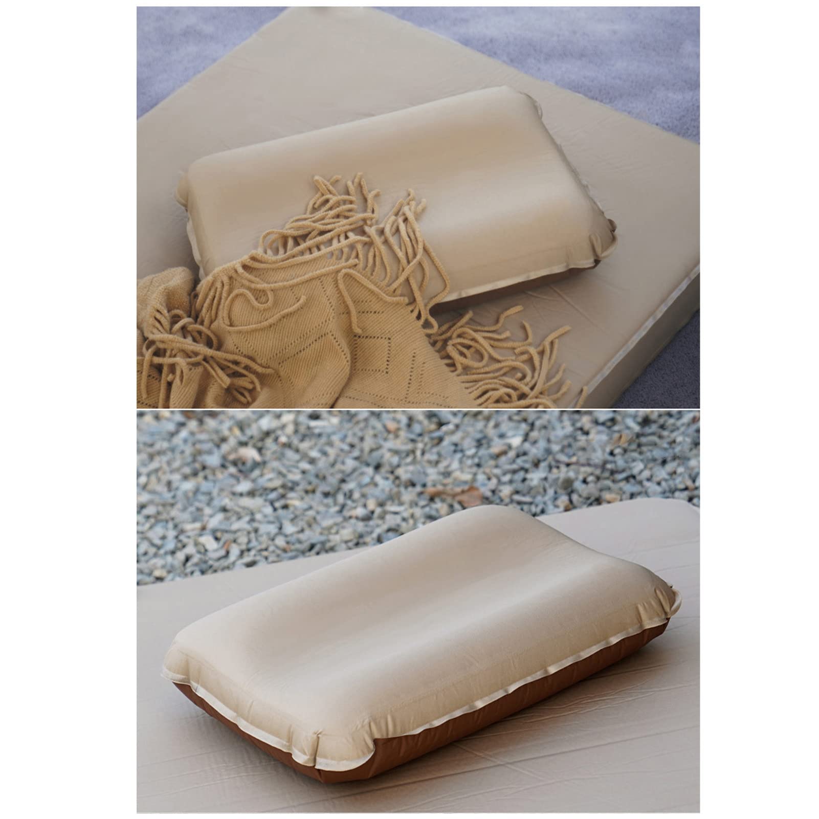 Oreiller De Camping, Oreiller Gonflable, Oreiller Gonflable Compact Imperméable Doux, Oreiller De Voyage Gonflable Portable Compressible, pour Voiture De Camping De Voyage