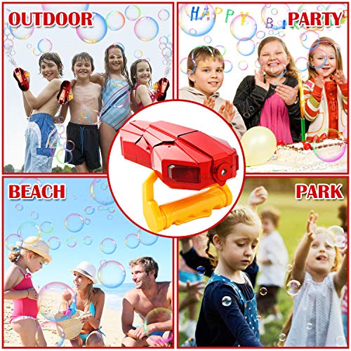 G.C Kids Automatic Bubble Machine with Light and Music Red Bubble Blower Marker for Toddlers 2000+ Bubbles Per Minute Children Present Min Gifts Toy for 2 3 4 5 6 7 8 9 10+ Years Old Girls and Boys - Thumbnail 2