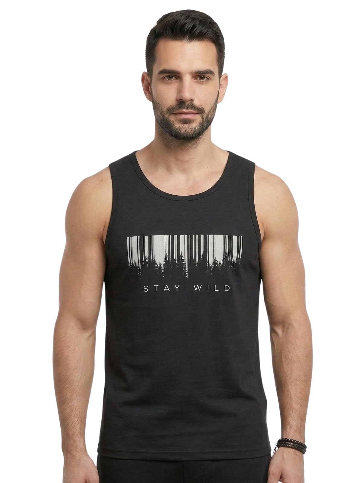looks united Men Stylish Sleeveless Graphic Printed Comfit Casual, Gym WEAR Vest-picture-27