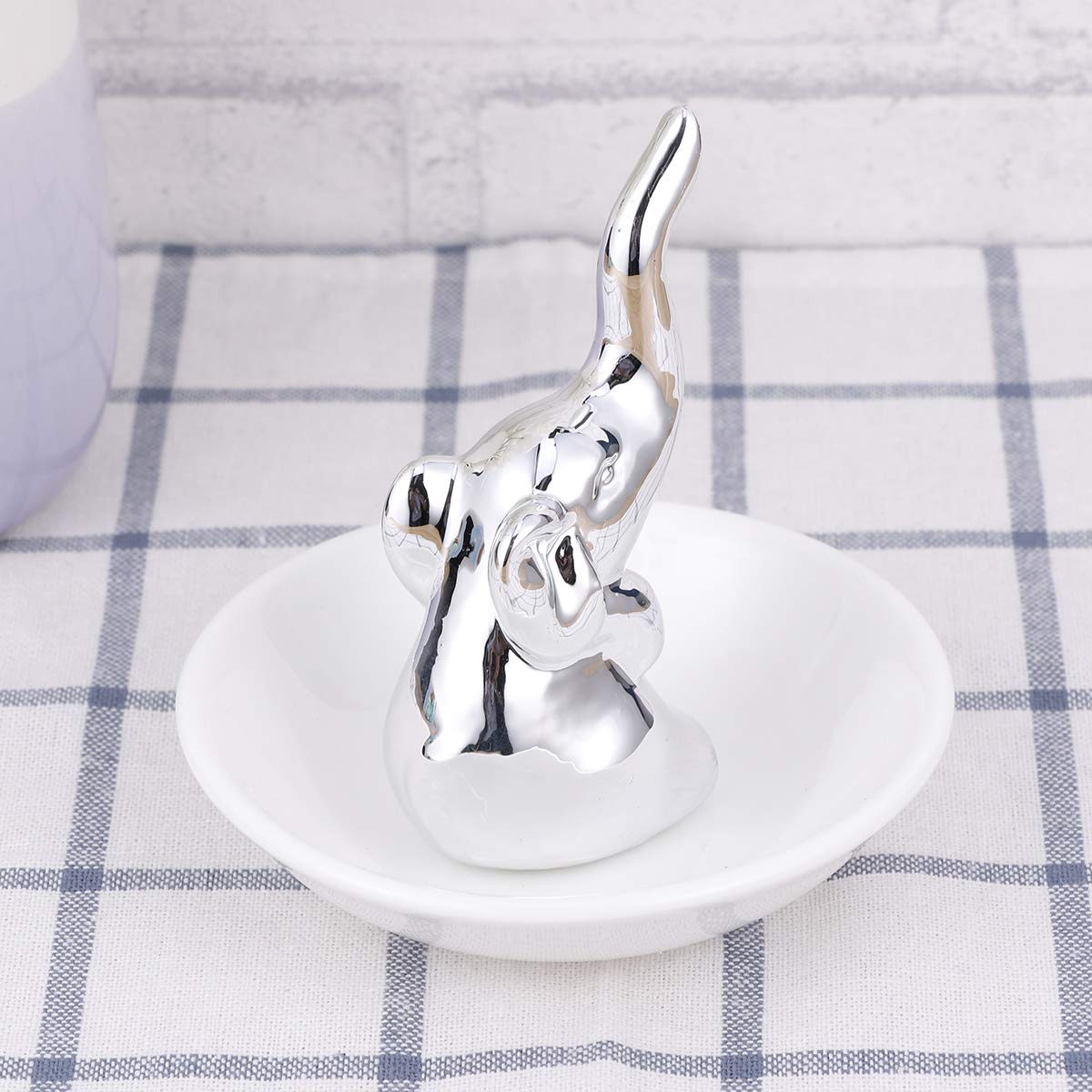 Portagioie in ceramica a forma di elefante / I buoni amici