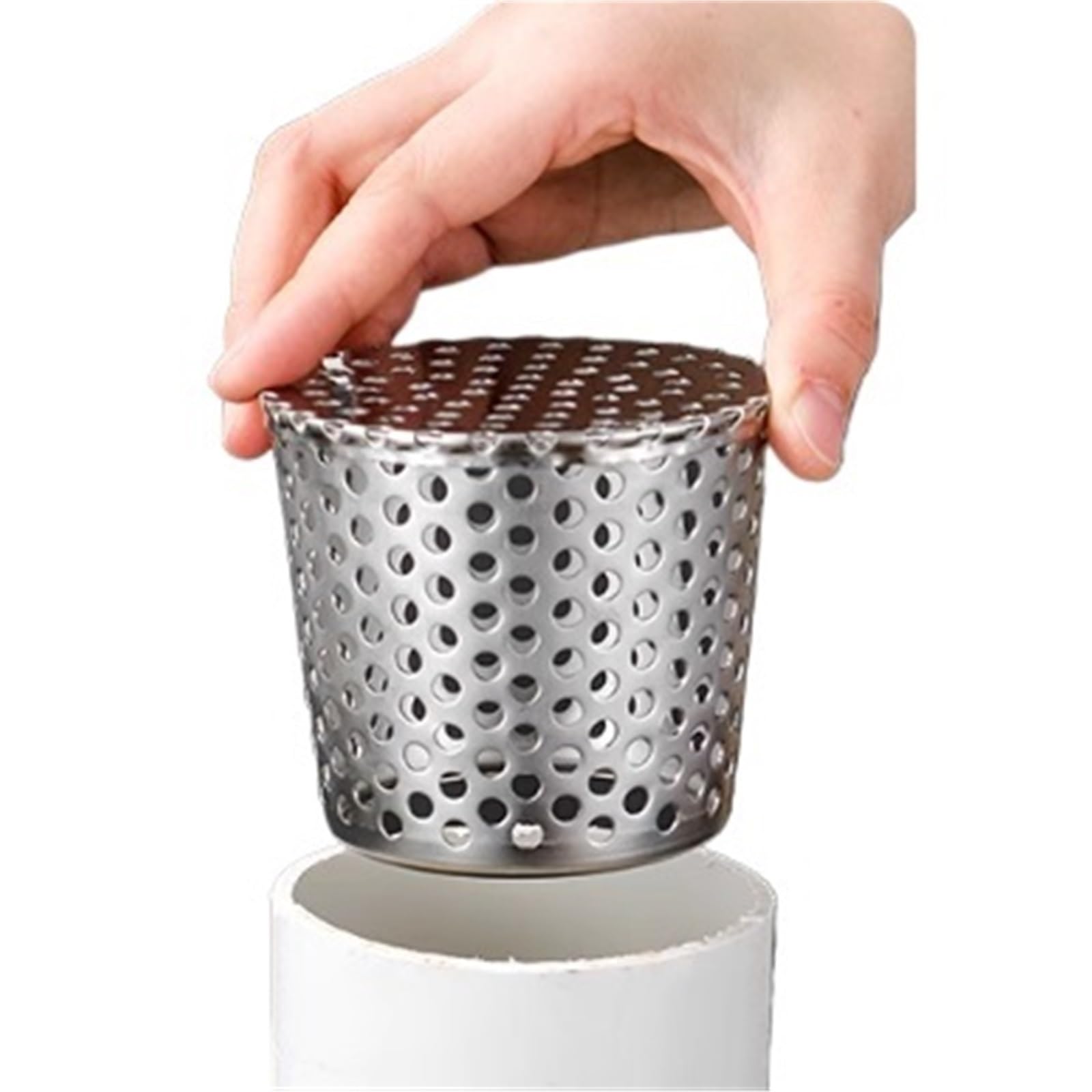 Der Schutzsiebfilter aus Edelstahl für Abflussrinnen, hergestellt aus Sn-PVC-Material, eignet Sich für Dachlüfter und Abgasrohre, um EIN Verstopfen durch Laub und Schmutz zu verhindern.