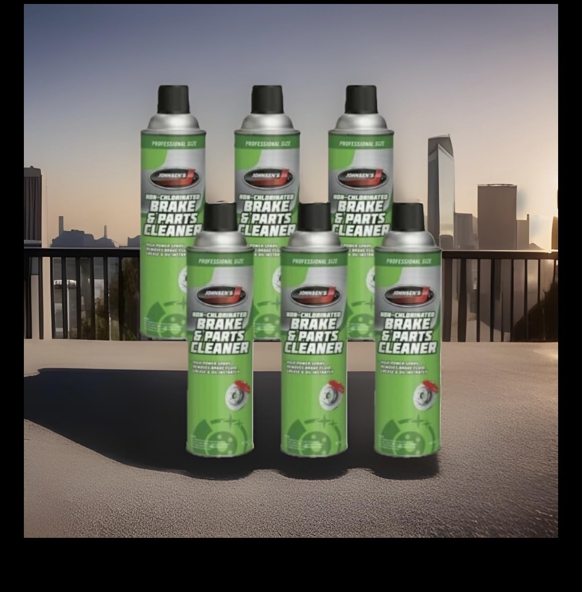 Johnson TCC 2413-12PK Non-Chlorinated Brake Parts Cleaner - 14 oz., (Pack of 6) Made in The USA. Trusted Brand by The American People