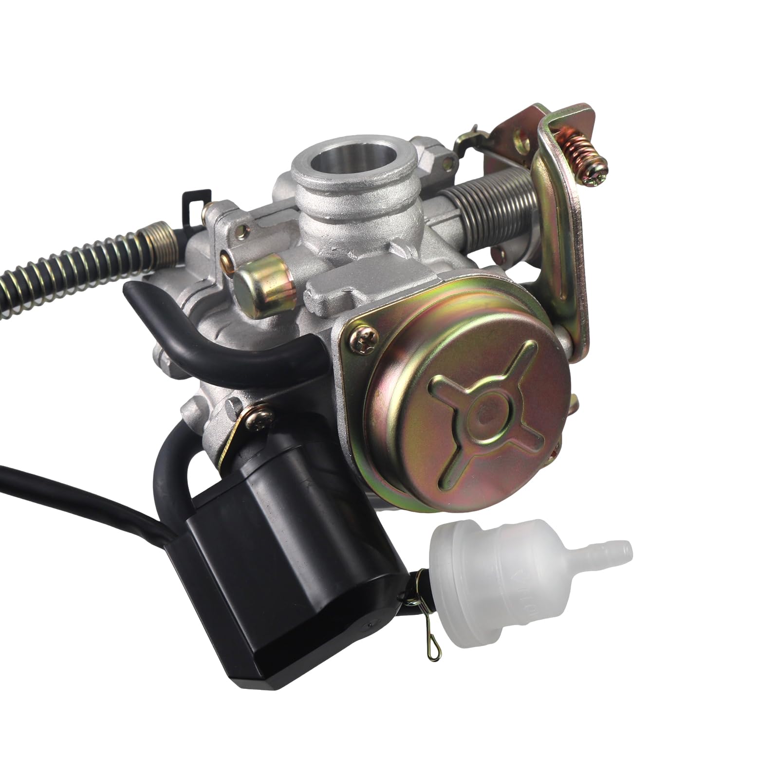 Carburador de 50CC 4 tiempos GY6 de alto rendimiento 139QMB para ciclomotores de 49cc 50cc PD18J Carb Motor, carburador de 50cc para ciclomotor + colector de admisión