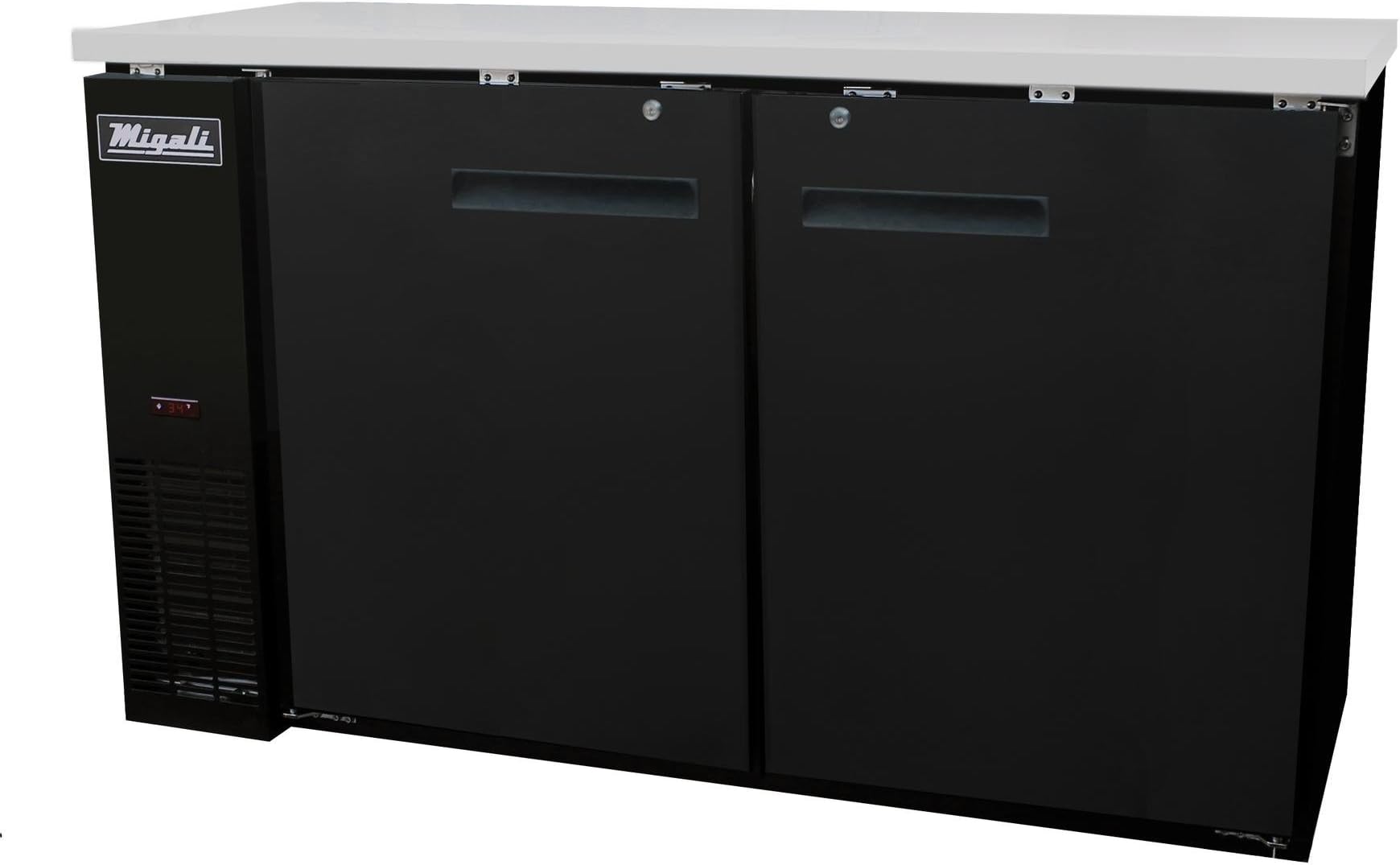 Migali C-BB60-HC Competitor Series Refrigerated Back Bar Cabinet, 60.8" W, 15.8 cu. ft. Capacity