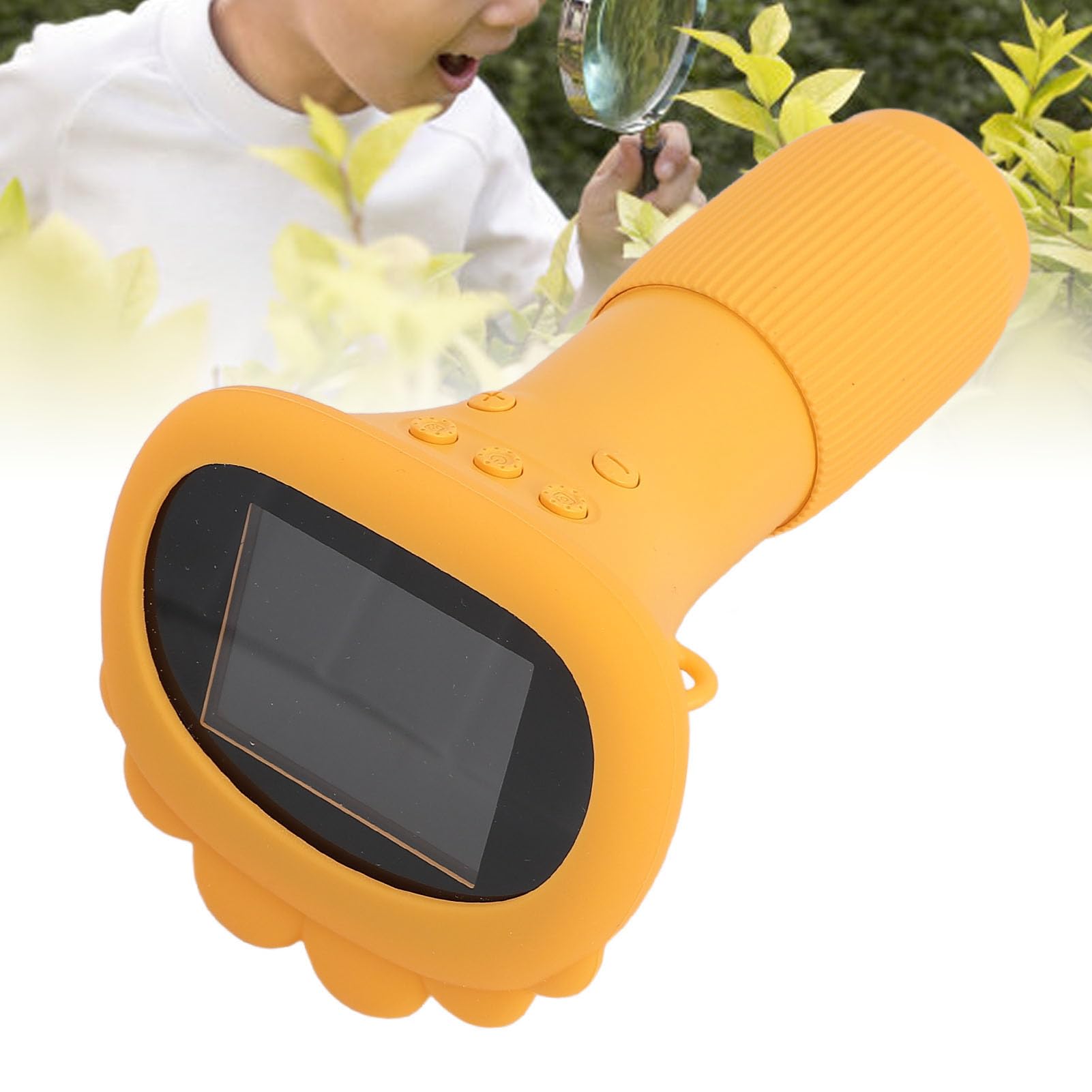 Naroote Microscopio Infantil, Microscopio para Niños de Mano para Niños Cámara de para 1000x 2.0 Pulgadas IPS IPS Color Pantalla con 8 Luces LED Digital Portátil para
