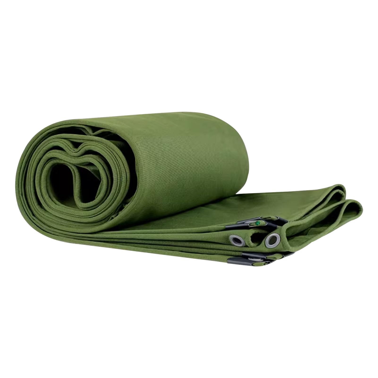 Telone verde Telone di tela resistente Telo di fondo impermeabile 600g/m² Telo antipioggia pieghevole, Tenda in telo multiuso per mobili da giardino Telo di copertura in telo da campeggio (Size : 2x4