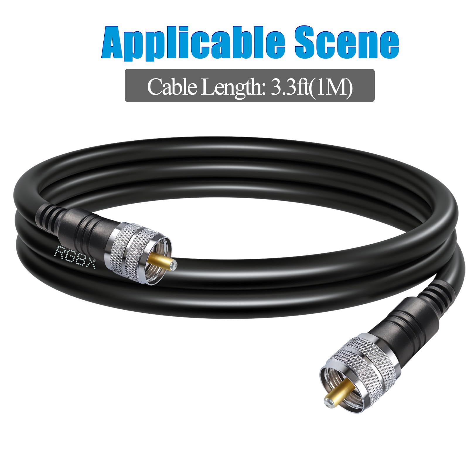 Mini UHF Mâle Vers N Mâle 30cm RG58/U Câble Coaxial | Acheter Sur