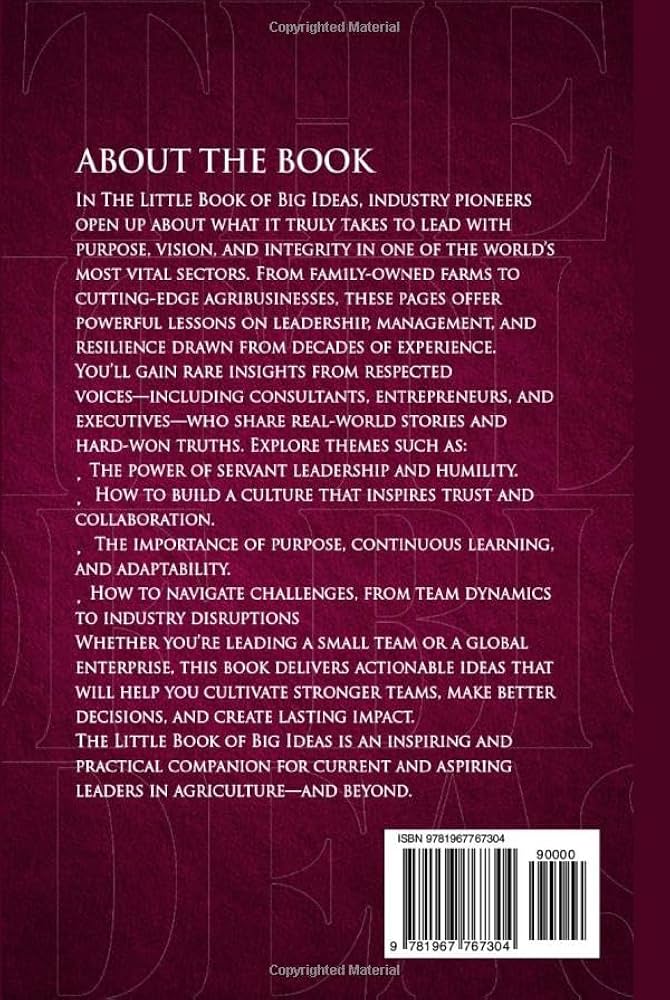 The Little Book of Big Ideas: Leaders in Agriculture Share