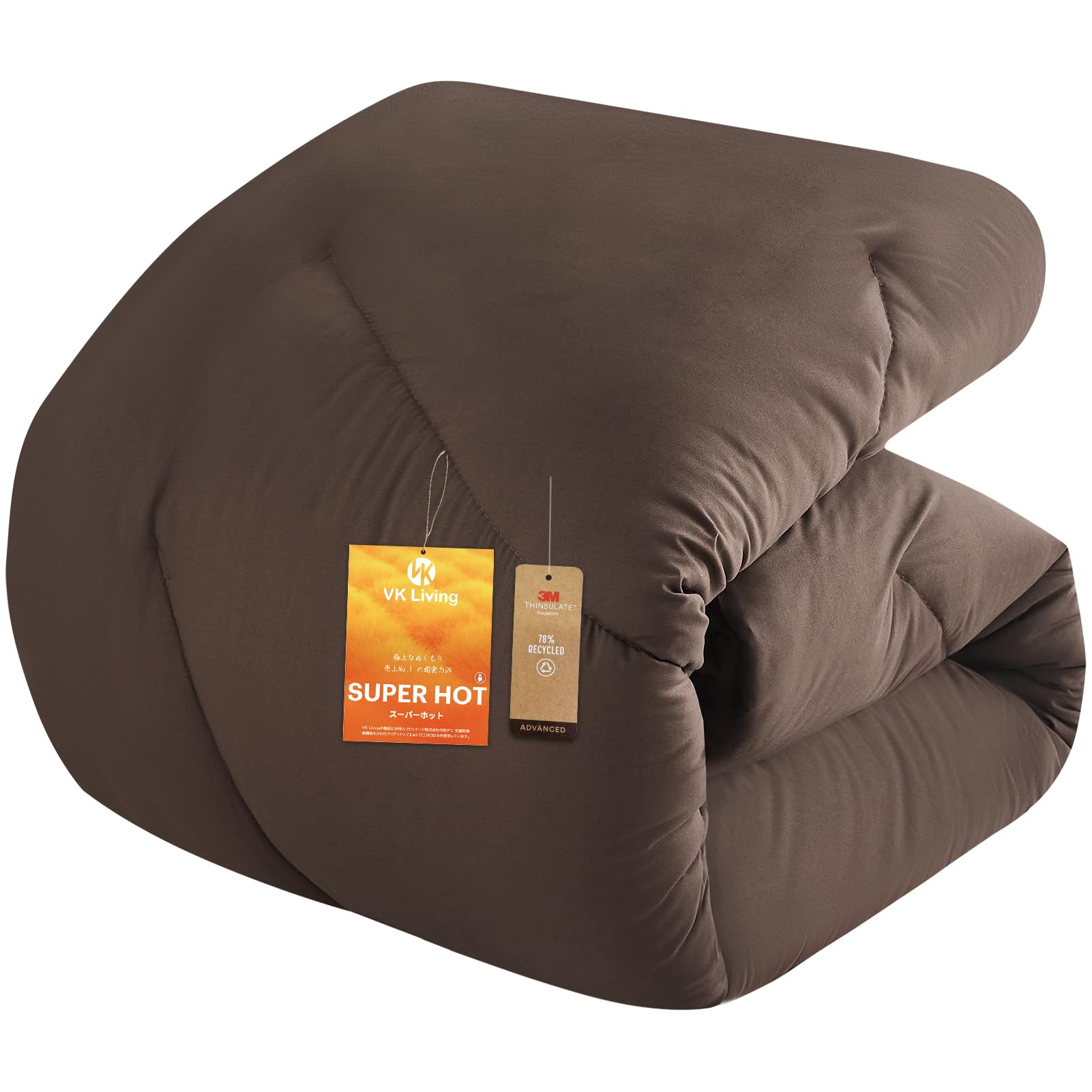 Amazon｜VK Living 掛け布団 シンサレート シングル 冬 羽毛より暖かい