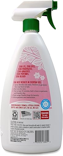 Miniatura 2 de Charlie's Soap Removedor de manchas pre-spray de lavandería (32 onzas líquidas), pretratamiento natural y removedor de manchas (paquete de 1)