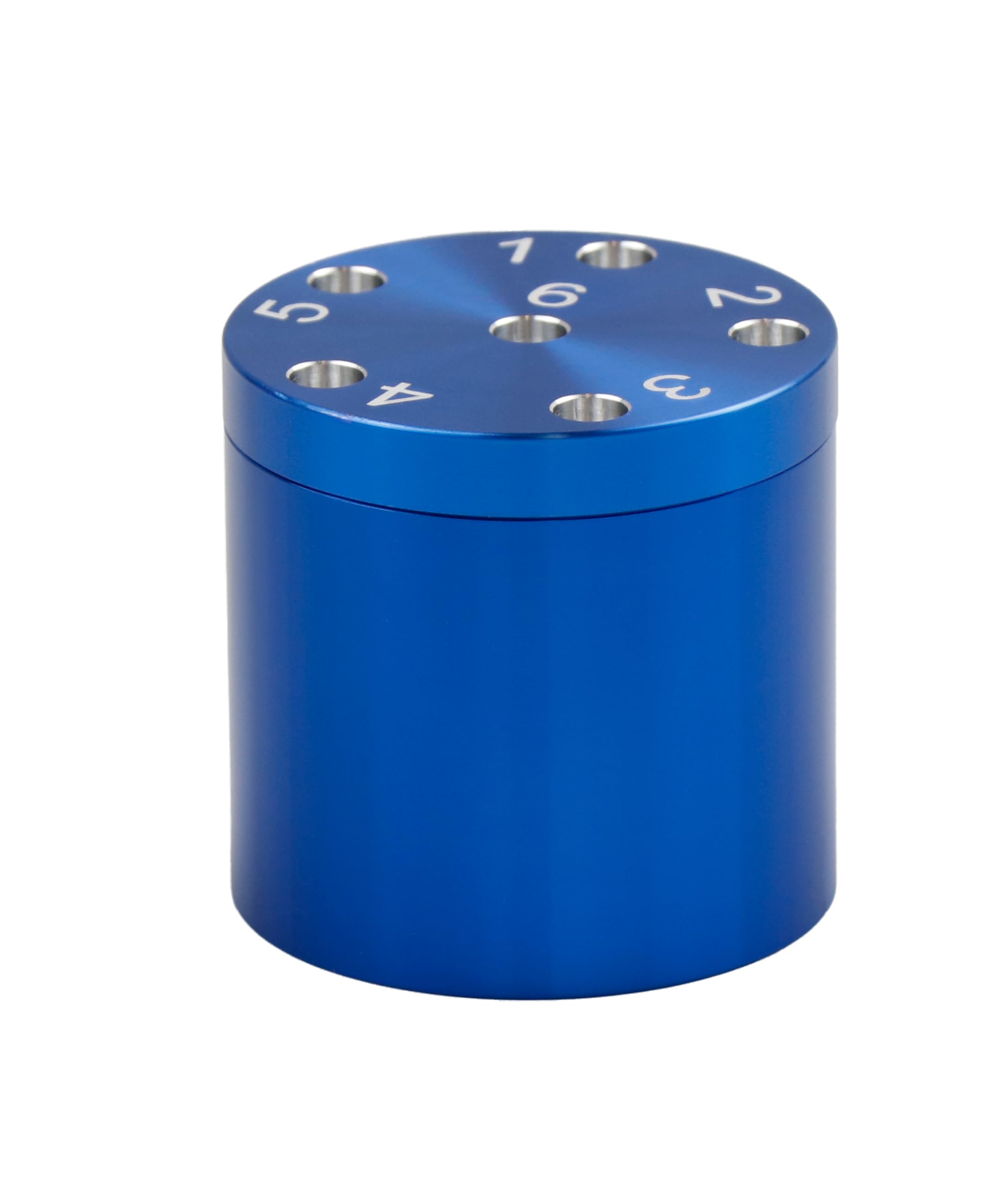 BestSaller 3005 'SUPER SIX' Aluminum, 36 Spielstäbchen & 2 Würfel, blau (1 Stück)