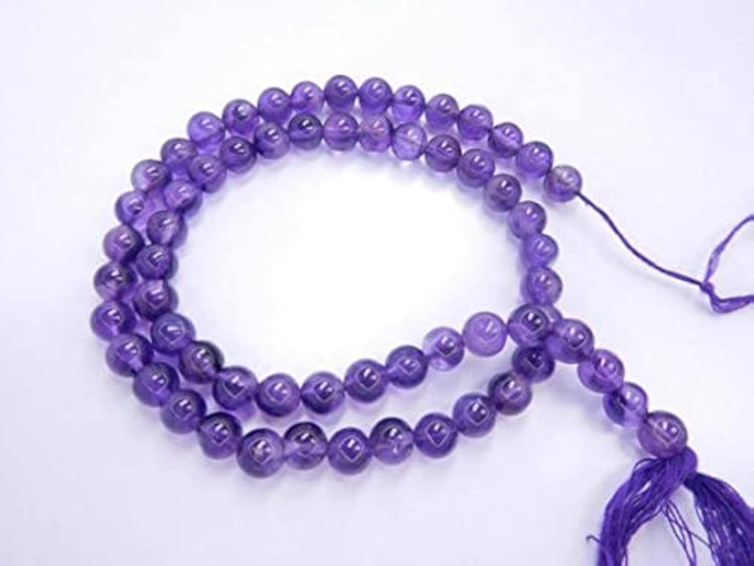 Perles améthyste naturelle en fil de 6 mm pour création de bijoux DIY