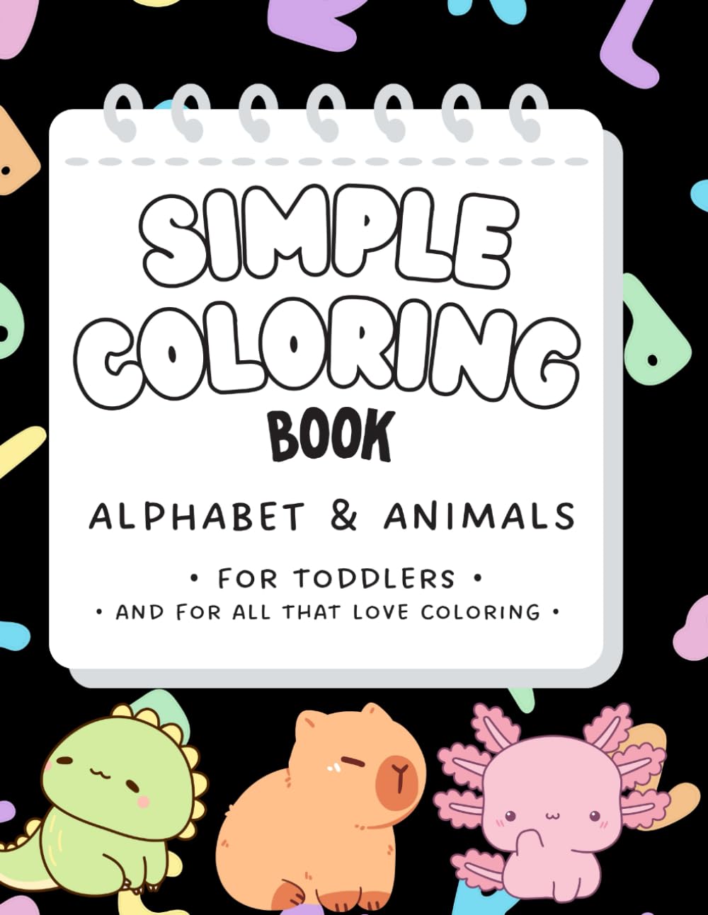 Simple Coloring Book: Alphabet & Animals