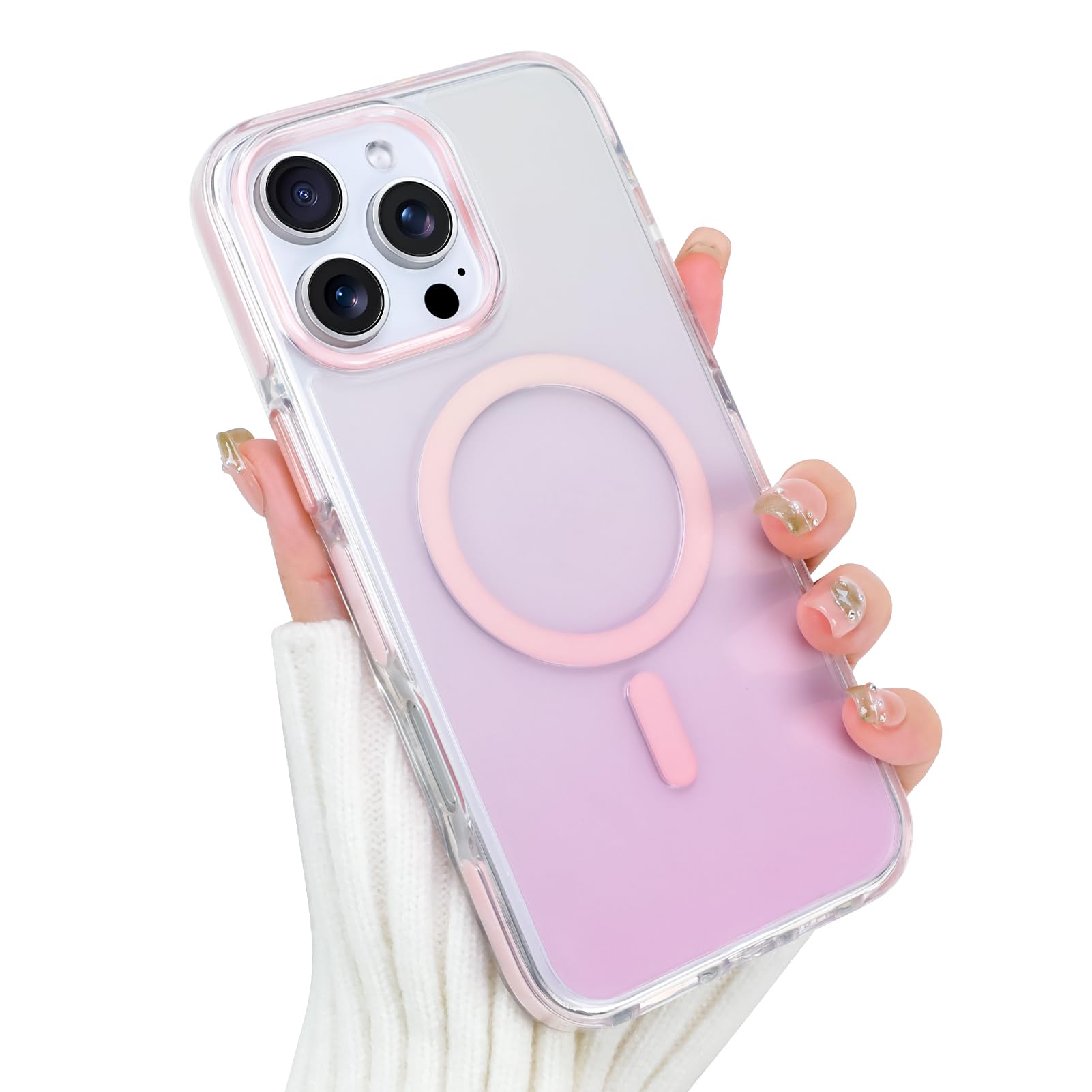 Funda magnética para iPhone 16 Pro Max para mujeres y niñas, color