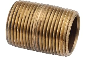 Anderson Metals 1/2 Inch Brass Nipple
