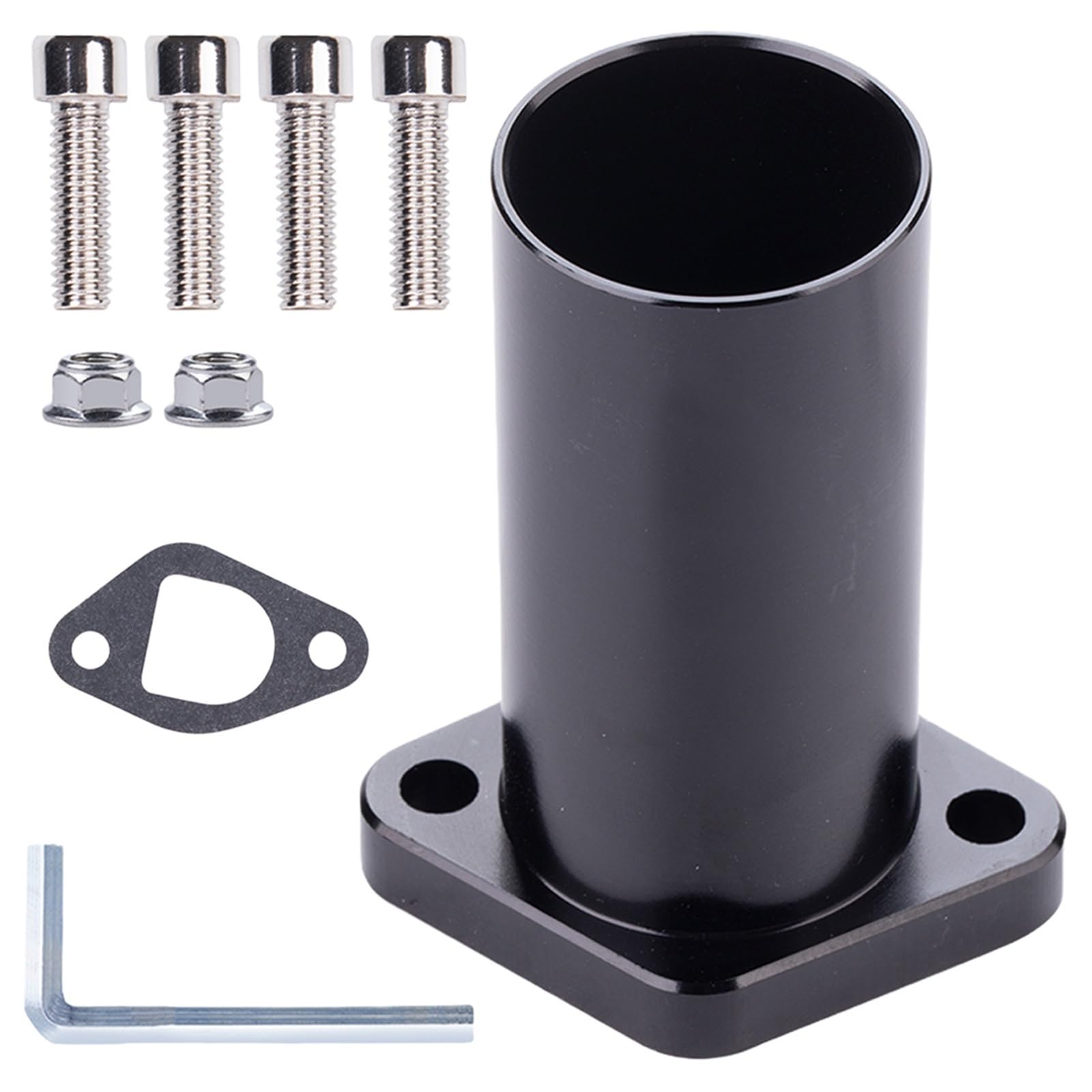 Przewód PCV silnika Do GX200 212cc VM22 części Carb rura ssąca motor terenowy Adapter CNC uszczelka złącza gaźnik motocyklowy kolektor wlotowy Boot Wąż odpowietrzenia skrzyni(Black)