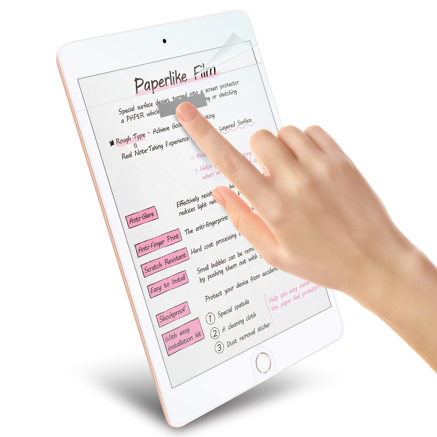 Elecom Pencil Feel Screen Protector Compatible With Ipad Air