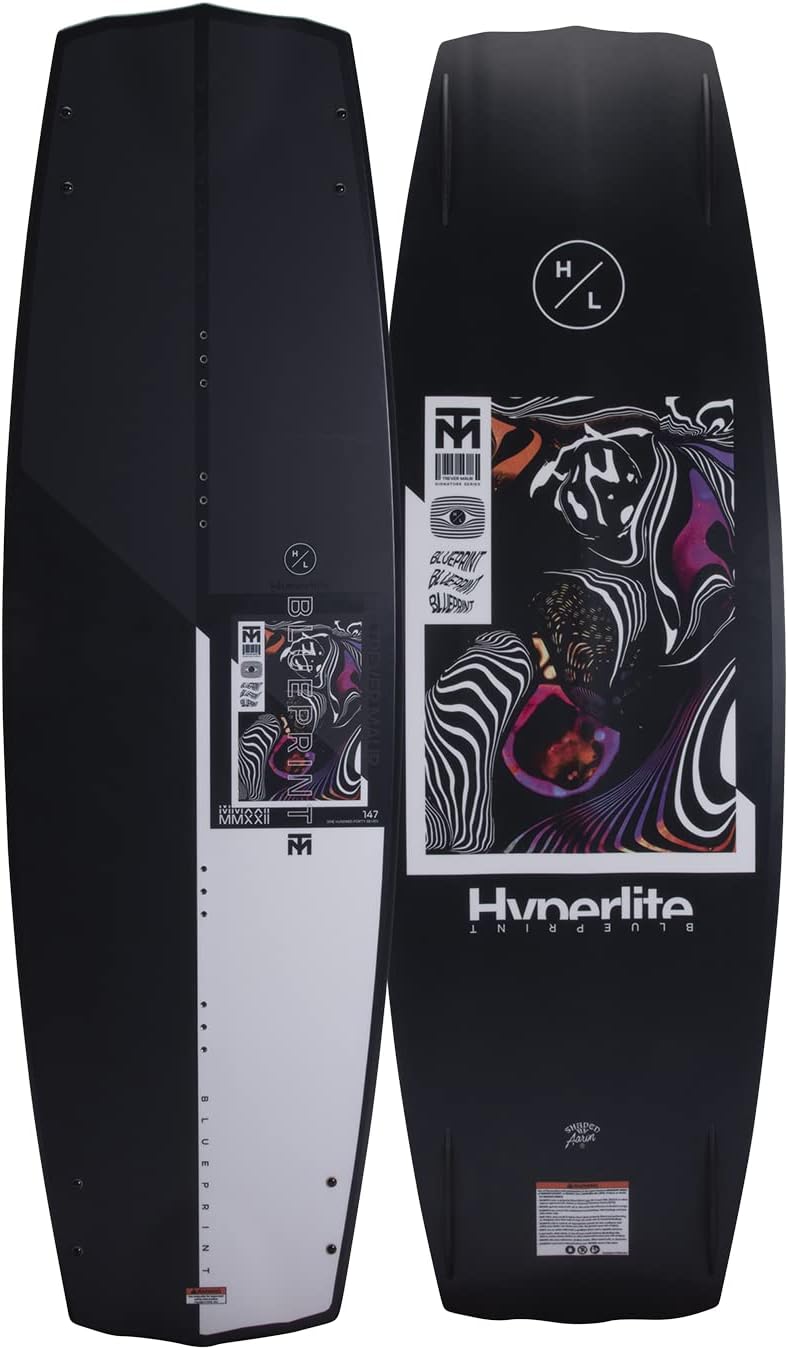 Hyperlite Blueprint Wakeboard Mens Sz 147cm Black/White