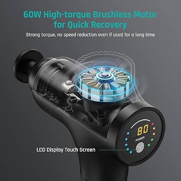 Mebak 3 Massage Gun Deep Tissue, Muscle Massager for Athletes Pain Relief