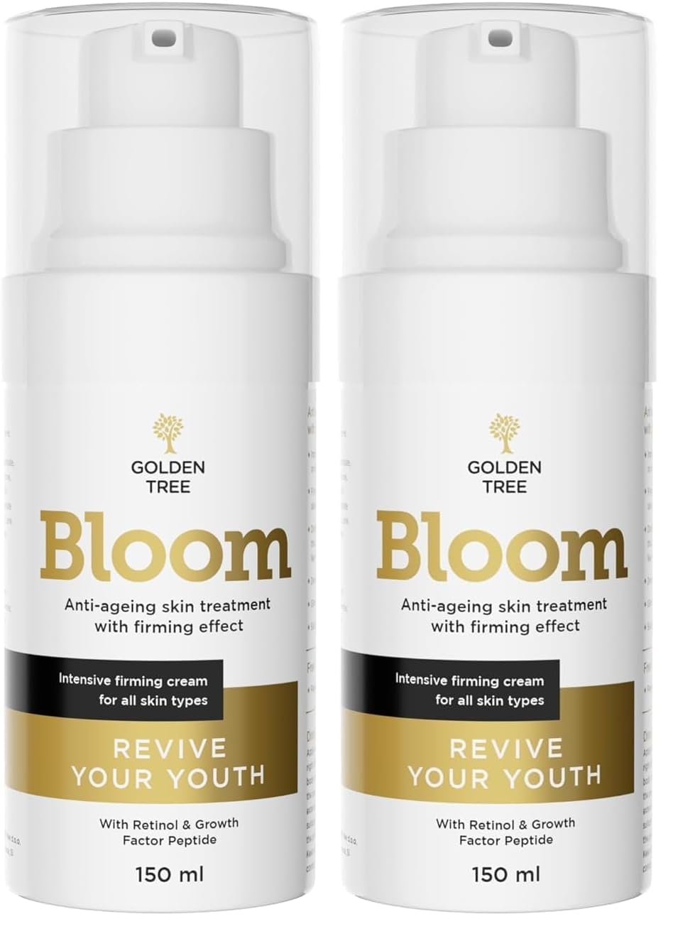 Golden Tree Bloom Körpercreme – Feuchtigkeitscreme, 150 ml | Niacinamid, Retinol, Vitamin C, Natriumhyaluronat, Leichte Textur, Schnell Einziehend, Nicht Fettend