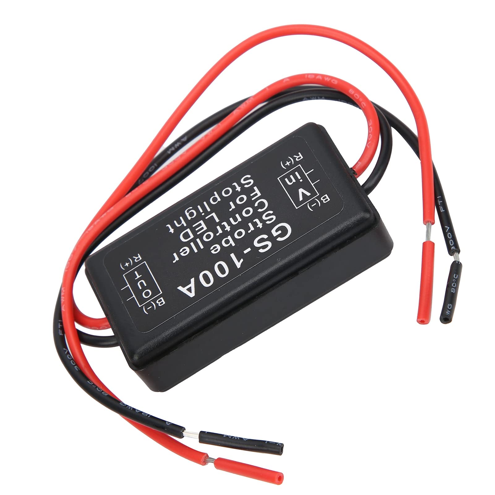 Sterownik Stroboskopu Światła Hamowania Plastikowy Moduł Sterowania Lampą Błyskową LED GS-100A 12-24VDC