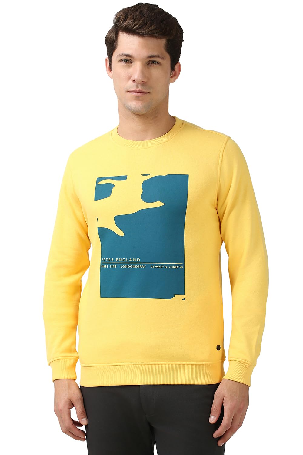 peter england Men's Poly Cotton Crew Neck Sweatshirt-picture-24