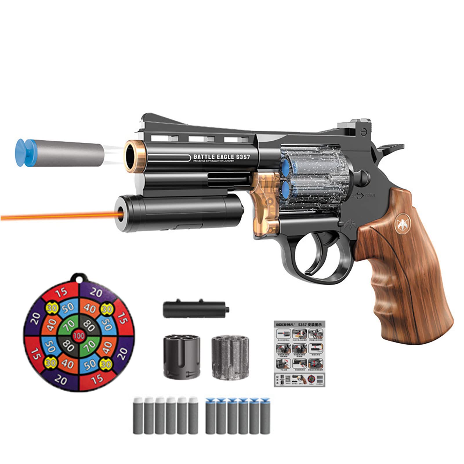 Buy Toy Gun,Color Soft Foam Gun Toy,Revolver Toy Gun Model with