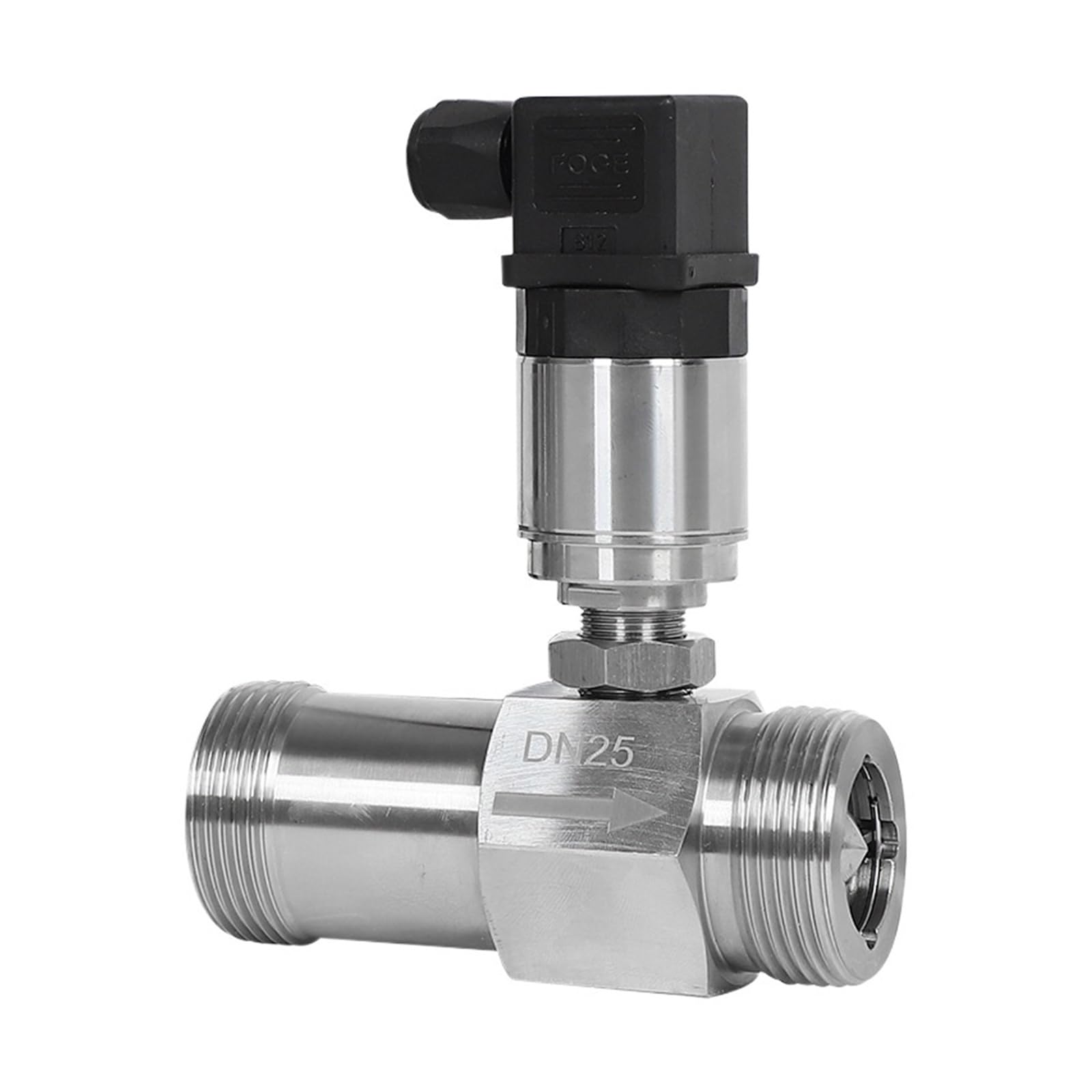 TBZOQAID Liquid Flow Meter Sensor Threaded Current 4-20m Stainless Steel(DN32 thread)