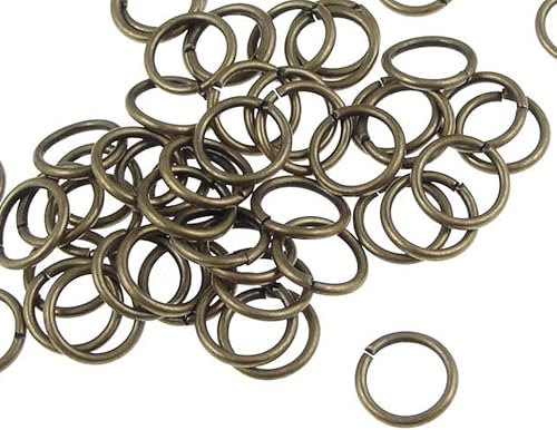 CF85-4 - 100 piezas de anillo de salto abierto de 0.16 pulgadas (calibre 0.031 in/20) bronce antiguo resistente al deslustre para manualidades de