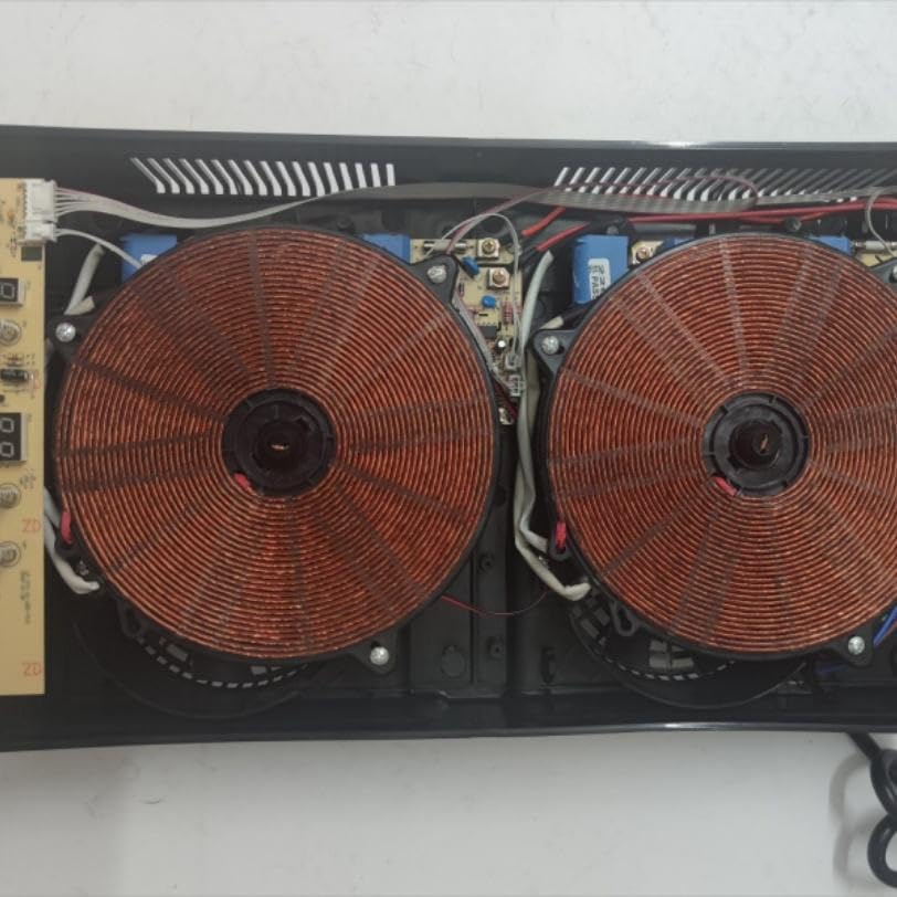 Image of Induction Cooktop with Two Burners, 3400W, Touch Control, Timer, Electric Stove for Kitchen