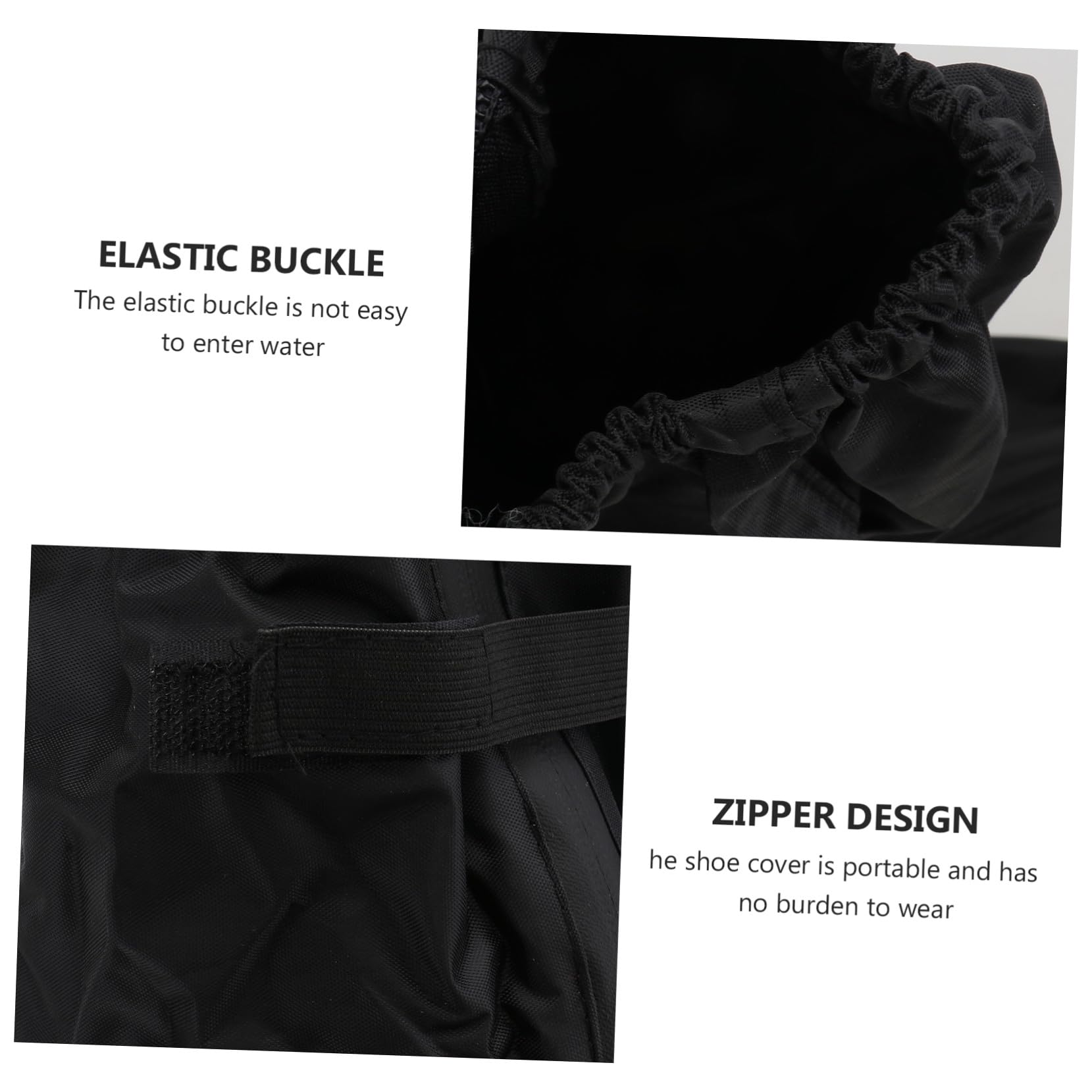 Polainas Impermeables para Exteriores y Senderismo, Cubre Zapatos De Tela Oxford Negra XXL, Resistentes Al Agua y Viento, Ajustables para Hombre y Mujer, Uso Trekking, Caza y Escalada