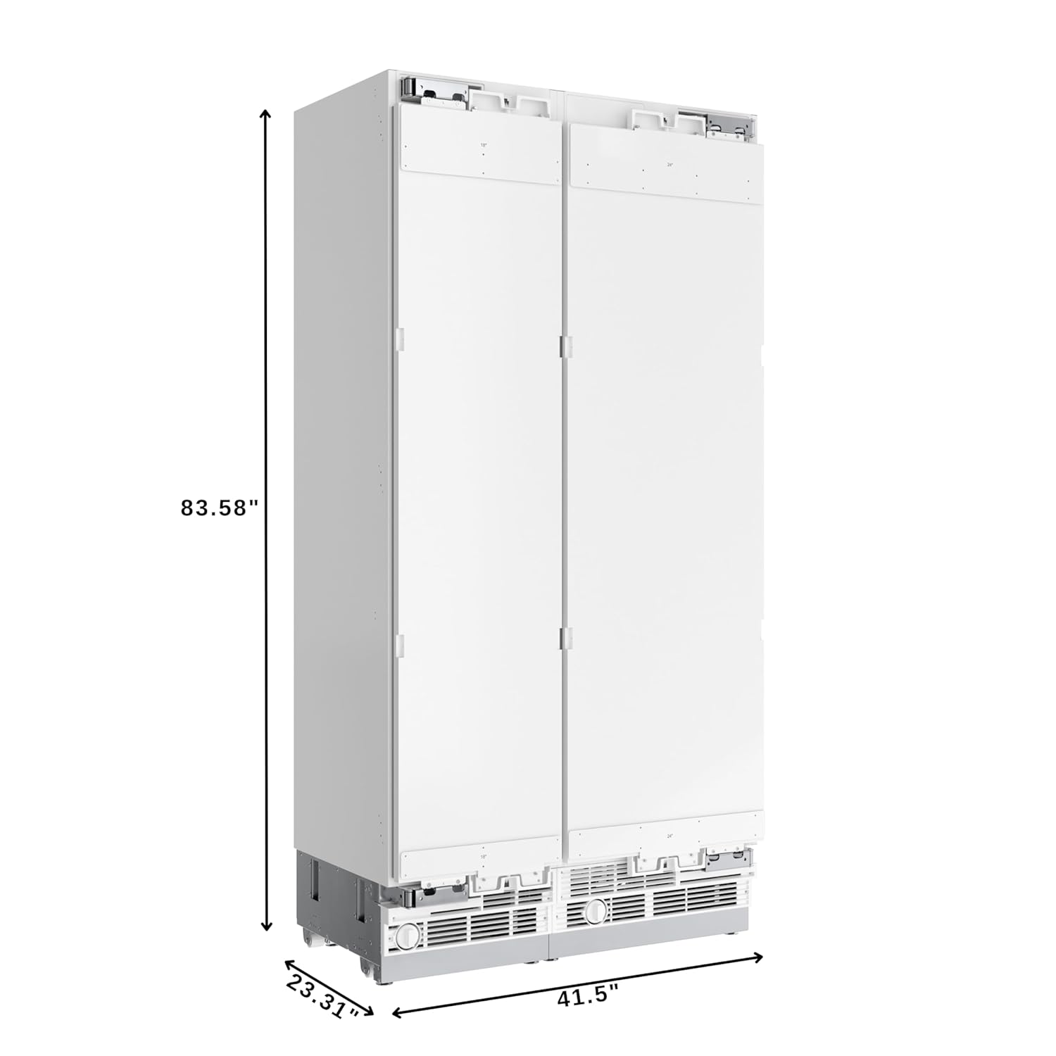 KoolMore Reserve Panel Ready Column 24 in. Refrigerator and 18 in. Freezer Combo, with Water and Ice Dispenser, ETL Listed, Energy Star