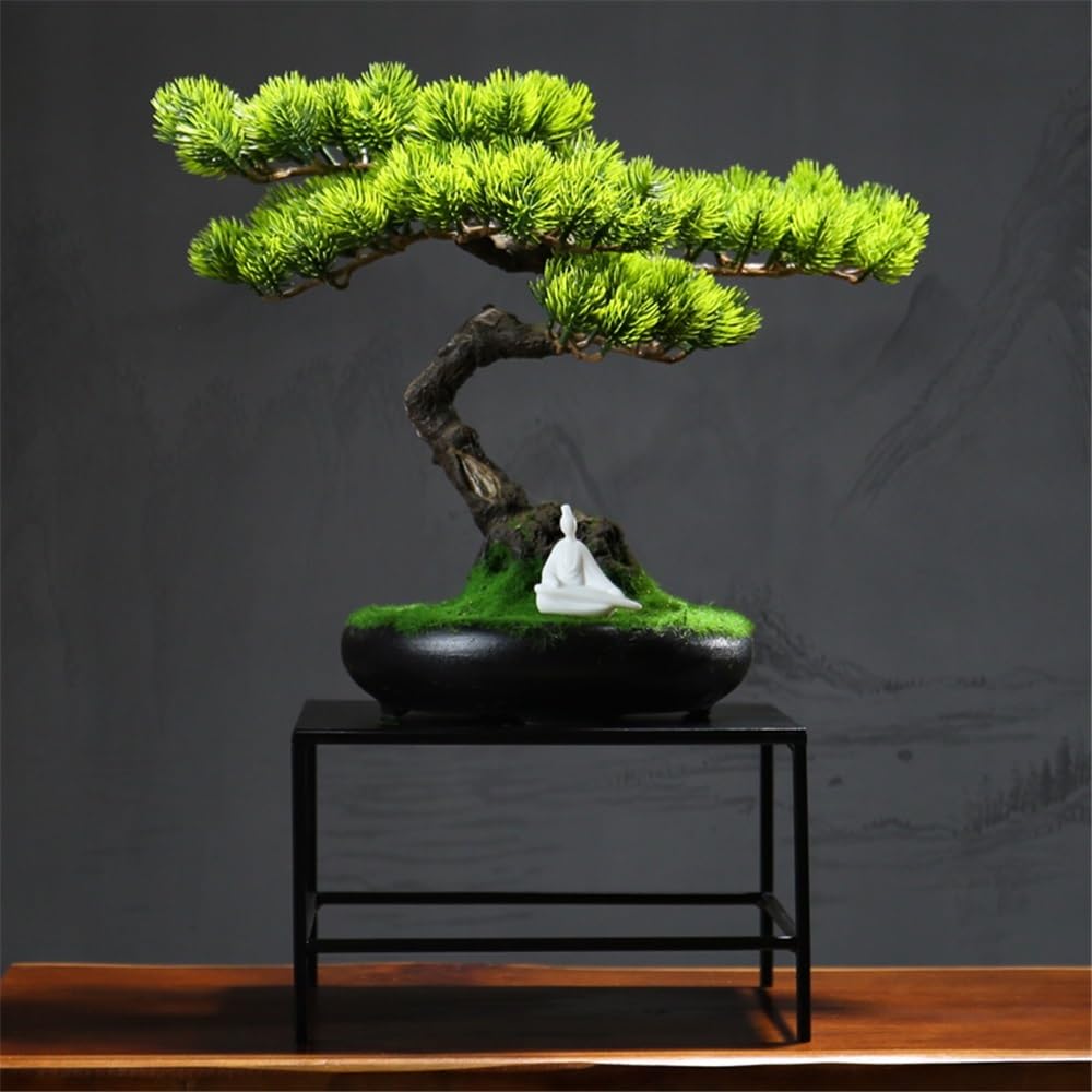 Artificielle Bonsaï Bonsaï Artificiel en résine, décoration légère et Luxueuse for Salon, entrée, Bureau Plante Artificielles