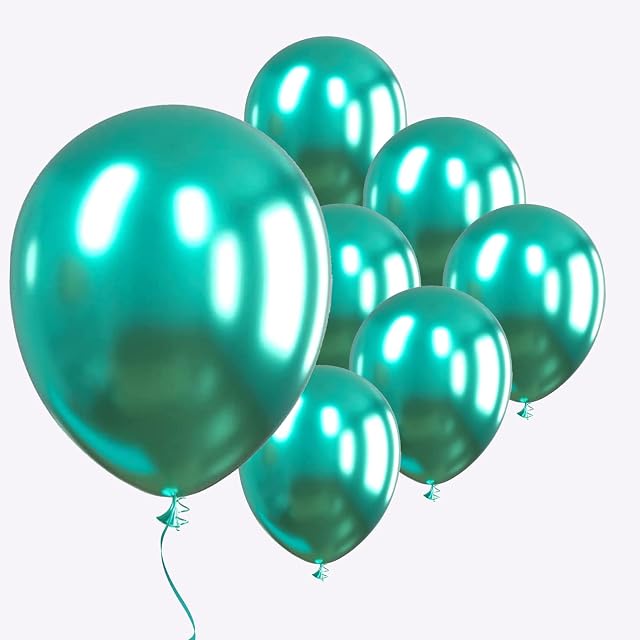 Chrome Balloons 5inch Small Balloons 10 pcs Metallic Green Balloons Birthday Decoration Wedding Anniversary Baby Shower Party Decoration