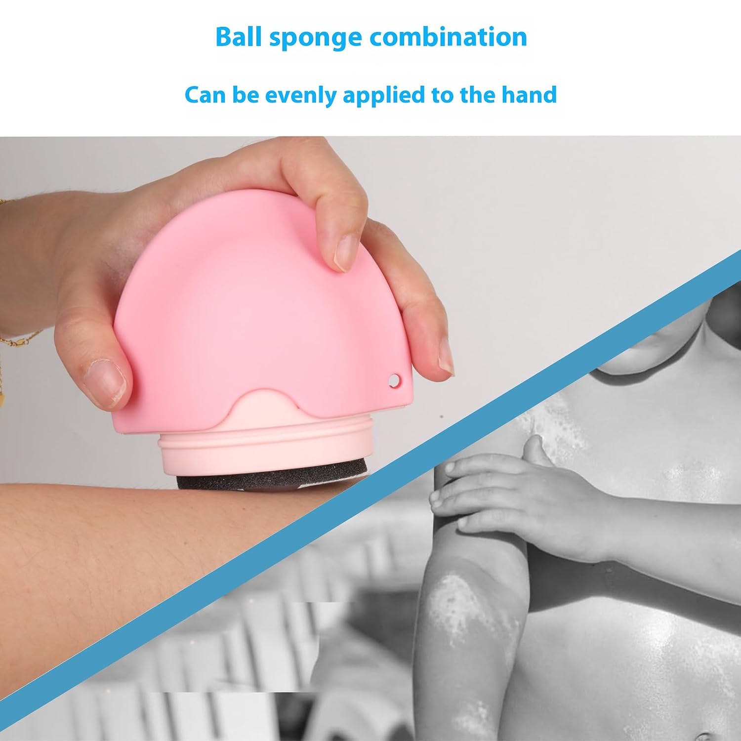 Sunscreen Applicator - Portable - BPA-Free Refillable Roll on Sponge Sunscreen, Suncream & Lotion Applicator For Kids, Adults & Families - Perfect Size for Travel (Blue)