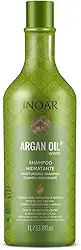 Inoar, Shampoo Argan Oil – Hidratação Profunda, Brilho Intenso e Ação Antifrizz para Todos os Tipos de Cabelo, Vegano e Botânico - 1L