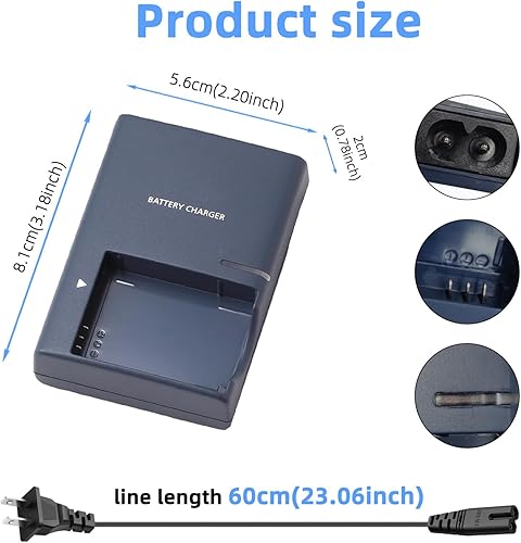 Miniatura 3 de Cargador de batería NB-5L NB5L compatible con Canon PowerShot S100, S110, SD790IS, SD850IS, SD870IS, SD880IS, SD890IS, SD970IS, SD990IS, SX200IS,