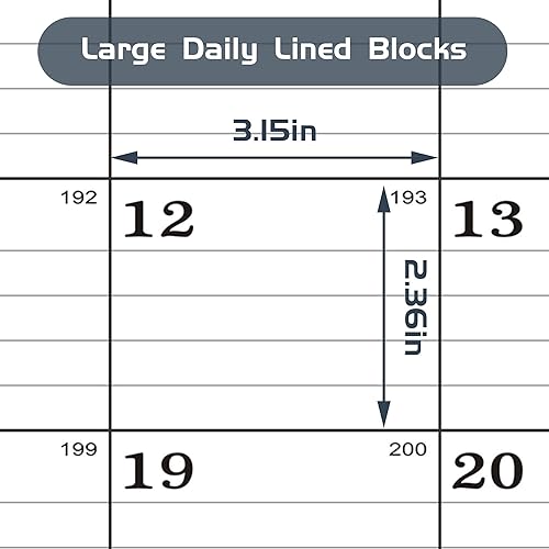 Miniatura 6 de Calendario de escritorio grande de 22 x 17 pulgadas 2023-2024  Calendario mensual profesional de pared OCT.2023  MAR.2025, negro clásico